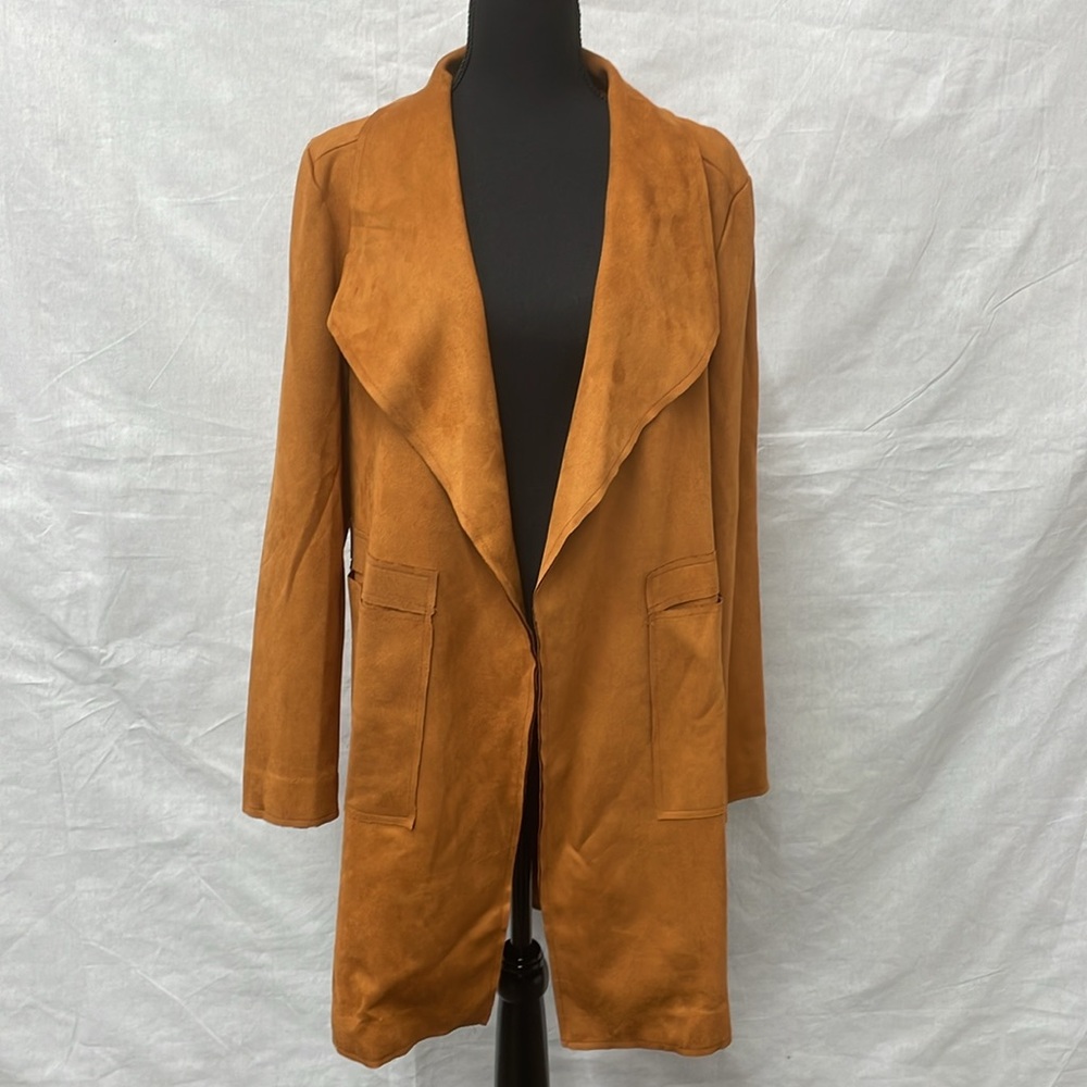 June & Hudson micro-suede jacket with Vera Wang scarf